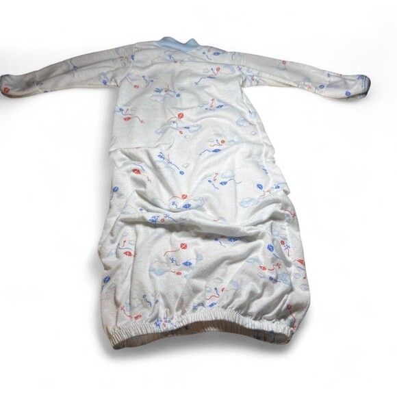 VTG Y2K Baby Dior Sleep Gown Up to 13lb Kite Cloud Print Sheer - Picture 2 of 4